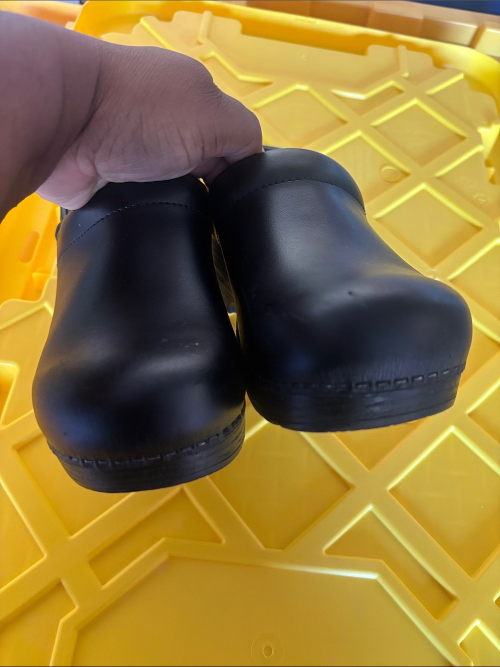 Dansko  Black Slip-On Clogs with Supportive Footbed - Picture 7 of 11